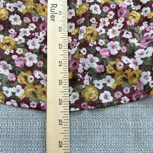 Torrid Shirt Womens 2 / 2x Crinkle Chiffon Smocked Blouse Cottagecore Boho - Picture 8 of 9